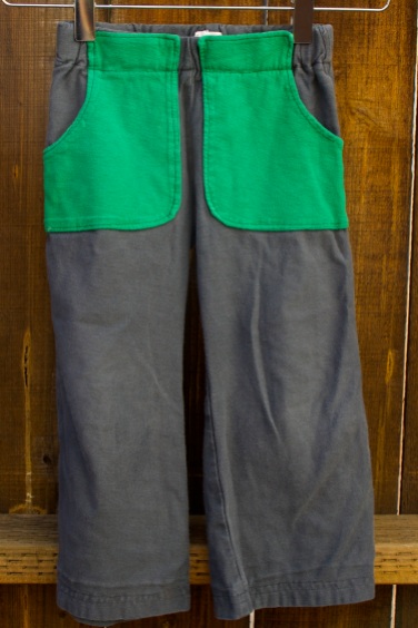 green pocket pants