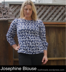 Made-by-Rae Josephine blouse in printed cotton lawn